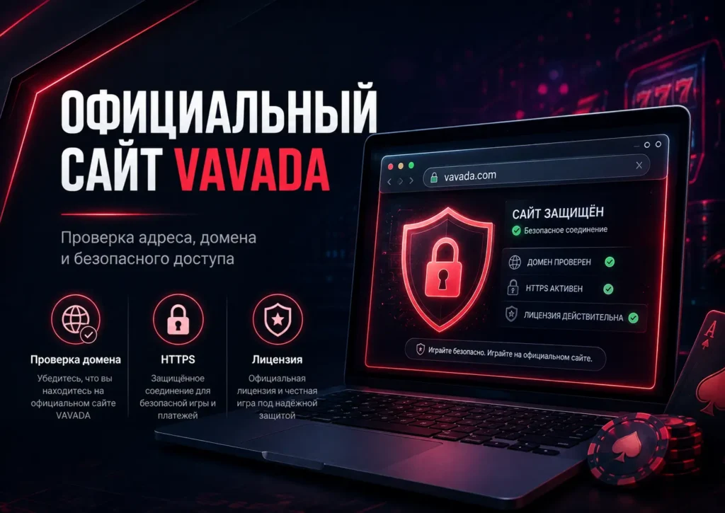 Официальный сайт Vavada — проверка адреса, домена и безопасного доступа