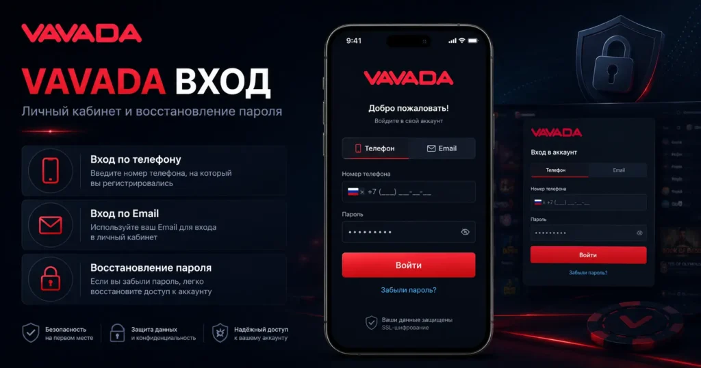 Vavada вход в личный кабинет