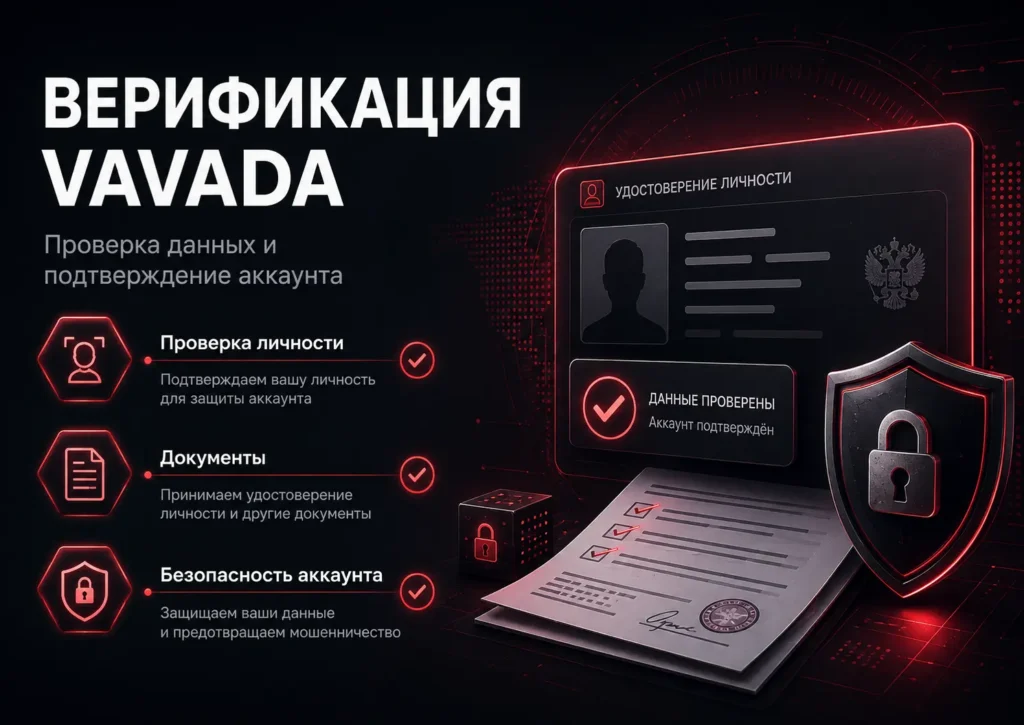 Верификация Vavada — проверка личности, документов и аккаунта
